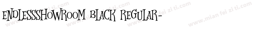 EndlessShowroom Black Regular字体转换